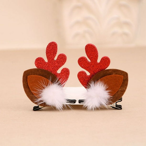Reindeer Hair Pins Fun Christmas Hair Accessory Xmas Hair Clips Reindeer Bobby Pins